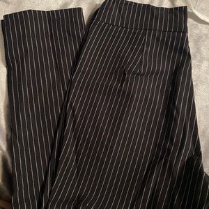 Who What Wear Charcoal Pinstripe Dress Pants